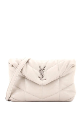 Saint Laurent Pre-Owned Loulou Puffer Shoulder Bag Quilted Leather Mini crossbody bag - Neutrals