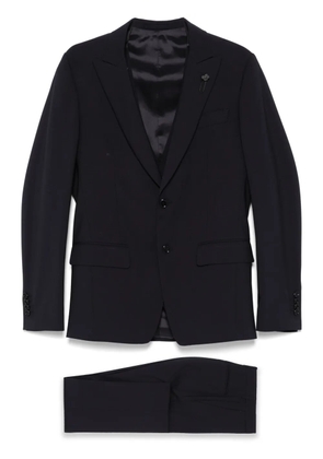 Lardini brooch-detail suit - Blue