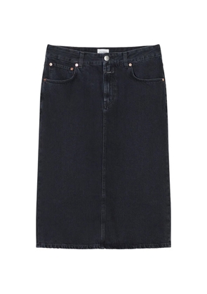 Closed grey midi skirt