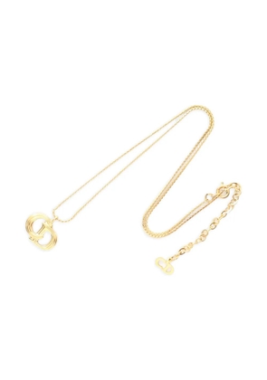 Christian Dior Pre-Owned 2010s CD logo-pendant necklace - Gold