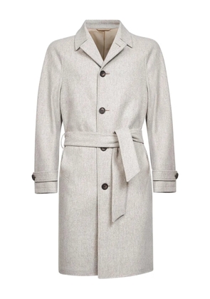 D4.0 belted coat - Neutrals