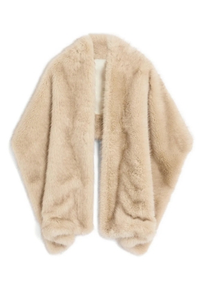 Valentino Garavani faux-fur scarf - Neutrals