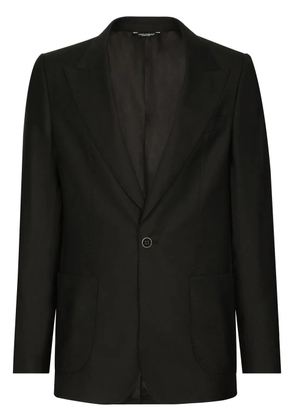 Dolce & Gabbana Portofino single-breasted wool-silk blazer - Black