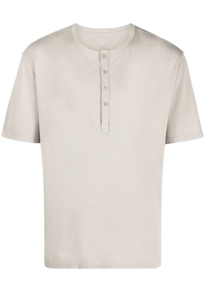 Ten C cotton Henley T-shirt - Neutrals