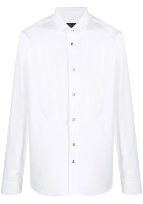 Philipp Plein pleated-panel detail shirt - White