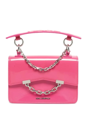 Karl Lagerfeld K/Karl Seven patent-leather top-handle bag - Pink