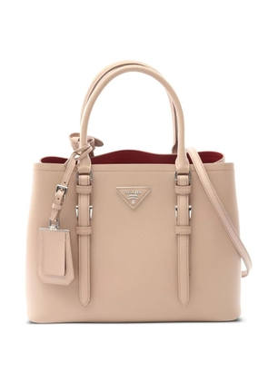 Prada Pre-Owned 10s saffiano-leather tote bag - Neutrals