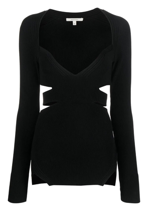 Nensi Dojaka cut-out knitted top - Black