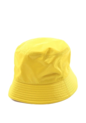 Prada Pre-Owned 2022 triangle-logo bucket hat - Yellow