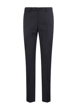Tagliatore wool straight-leg trousers - Blue
