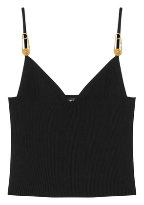 Versace Safety Pin crop top - Black