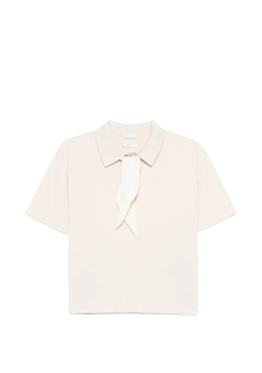 Forte Forte tie knit polo top - Neutrals