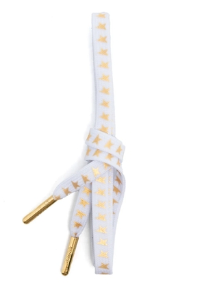 Golden Goose star-print shoe laces - White