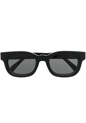 Retrosuperfuture logo-lettering square-frame sunglasses - Black