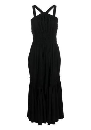 Proenza Schouler White Label sleeveless shirred-effect dress - Black