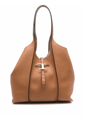 Tod's T-logo tote bag - Brown