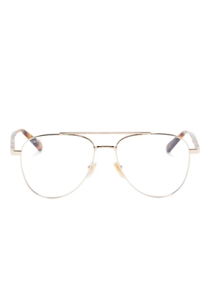 Gucci Eyewear navigator-frame glasses - Brown