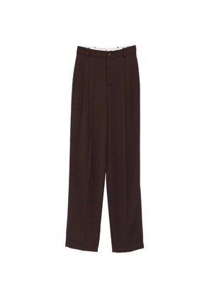 Elisabetta Franchi pleated trousers - Brown