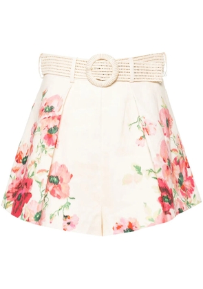ZIMMERMANN Lightburst Tuck shorts - Neutrals
