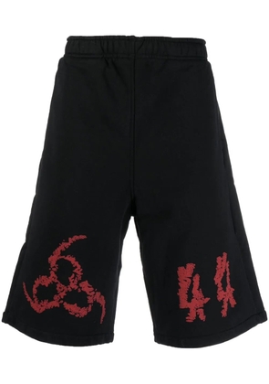 44 LABEL GROUP logo-print Bermuda shorts - Black