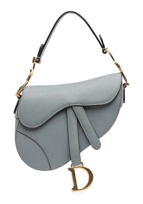 Christian Dior Pre-Owned 2018 Mini Grained Calfskin Saddle Bag satchel - Blue