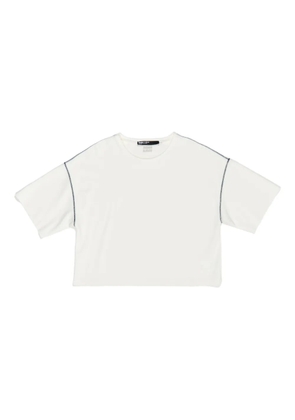 Bimba y Lola contrast-stitch T-shirt - White