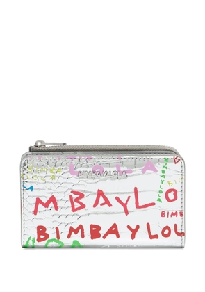 Bimba y Lola crocodile-effect wallet - Silver