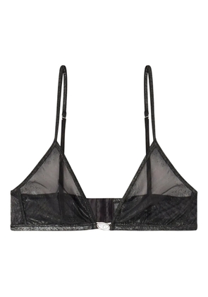 Diesel glitter-effect triangle bra - Black