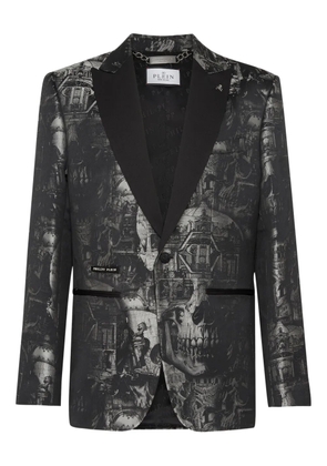Philipp Plein Lord Fit Skull blazer - Black