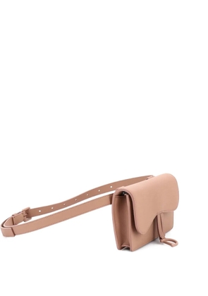 Christian Dior Pre-Owned Ultra Matte Saddle Rectangular Leather belt bag - Neutrals