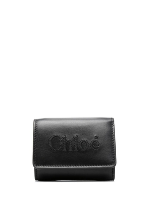 Chloé mini Sense leather wallet - Black