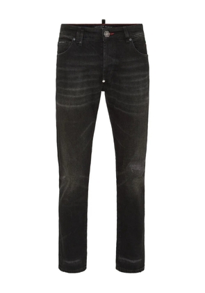 Philipp Plein logo-patch skinny jeans - Black