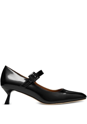 SHUSHU/TONG square-toe mid-heel pumps - Black