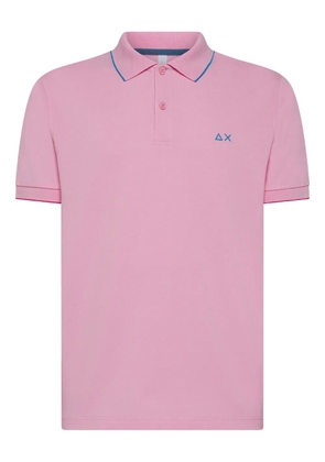 Sun68 embroidered polo shirt - Pink