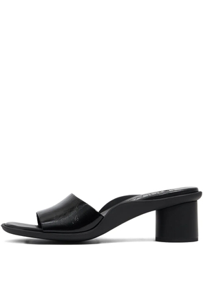 Bimba y Lola 50mm leather block-heel sandals - Black