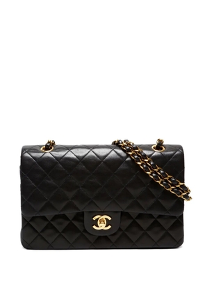 CHANEL Pre-Owned 1994-1996 medium Double Classic Flap shoulder bag - Black