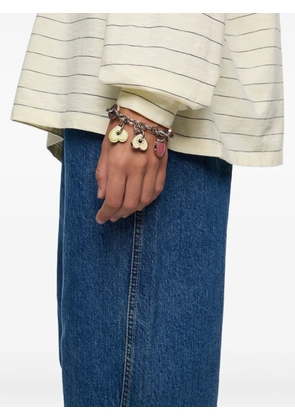 Bimba y Lola heart-charm chain bracelet - Silver