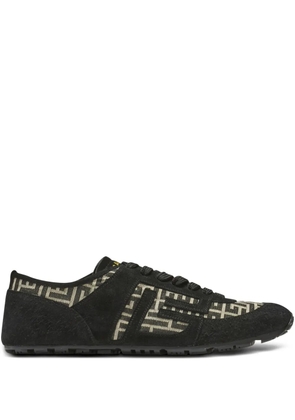 Balmain Racer monogram-jacquard sneakers - Black