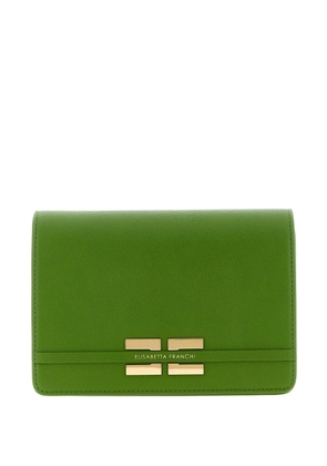 Elisabetta Franchi logo shoulder bag - Green