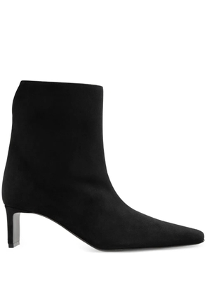 KHAITE 55mm Ona square-toe ankle boots - Black