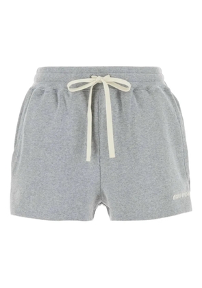 Miu Miu drawstring waist shorts - Grey