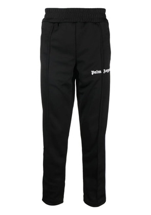 Palm Angels logo-print slim track pants - Black