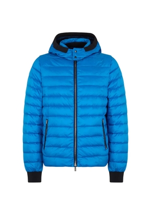 Moorer hooded padded jacket - Blue
