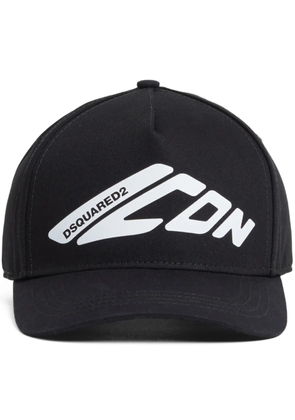 DSQUARED2 logo print baseball cap - Black