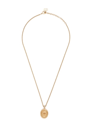Christian Dior Pre-Owned 1990-2000s logo-pendant necklace - Gold