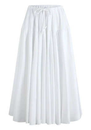 Patou organic cotton maxi skirt - White