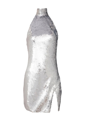 Balmain sequin-embellished mini dress - Silver