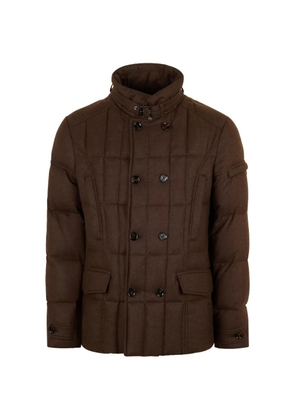 Moorer button padded jacket - Brown