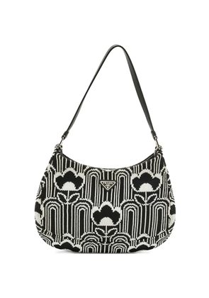 Prada Pre-Owned Cleo jacquard shoulder bag - Black