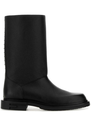 FENDI knee-length leather boots - Black